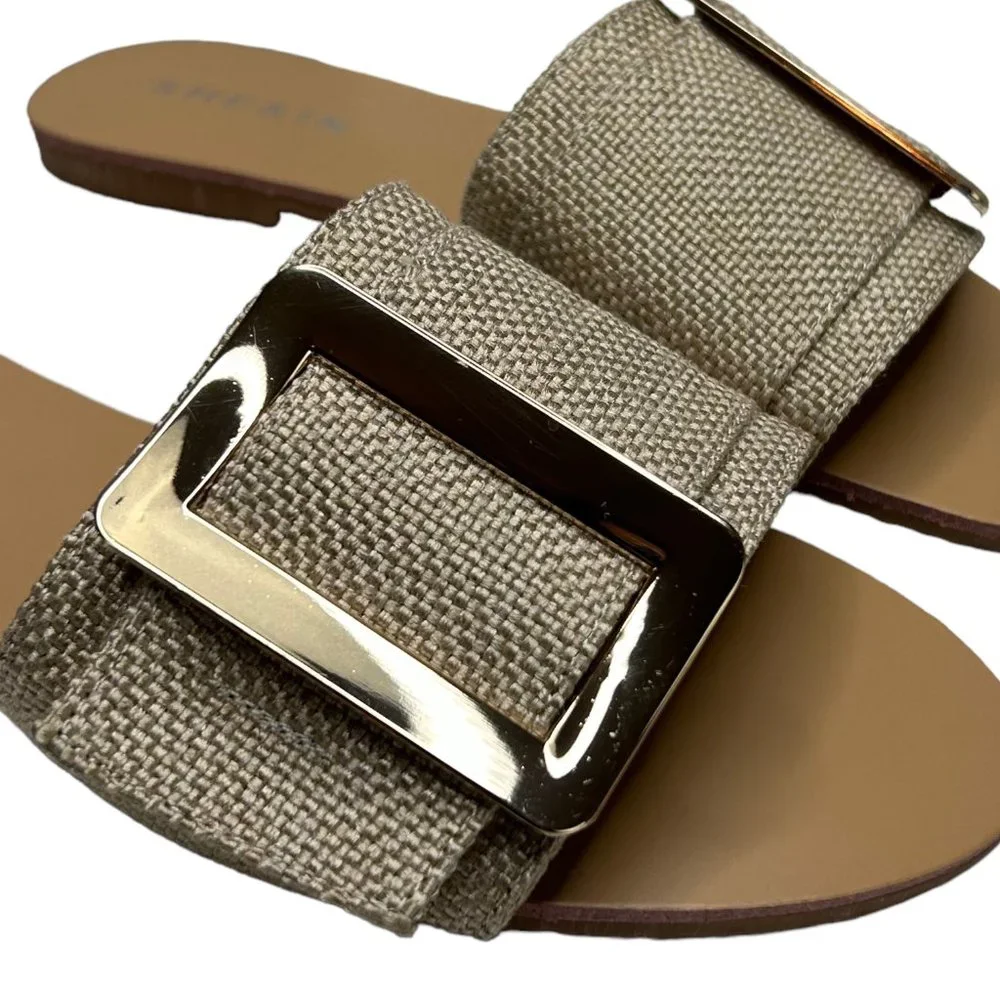 Shein Canvas Slide Sandal (6.5)